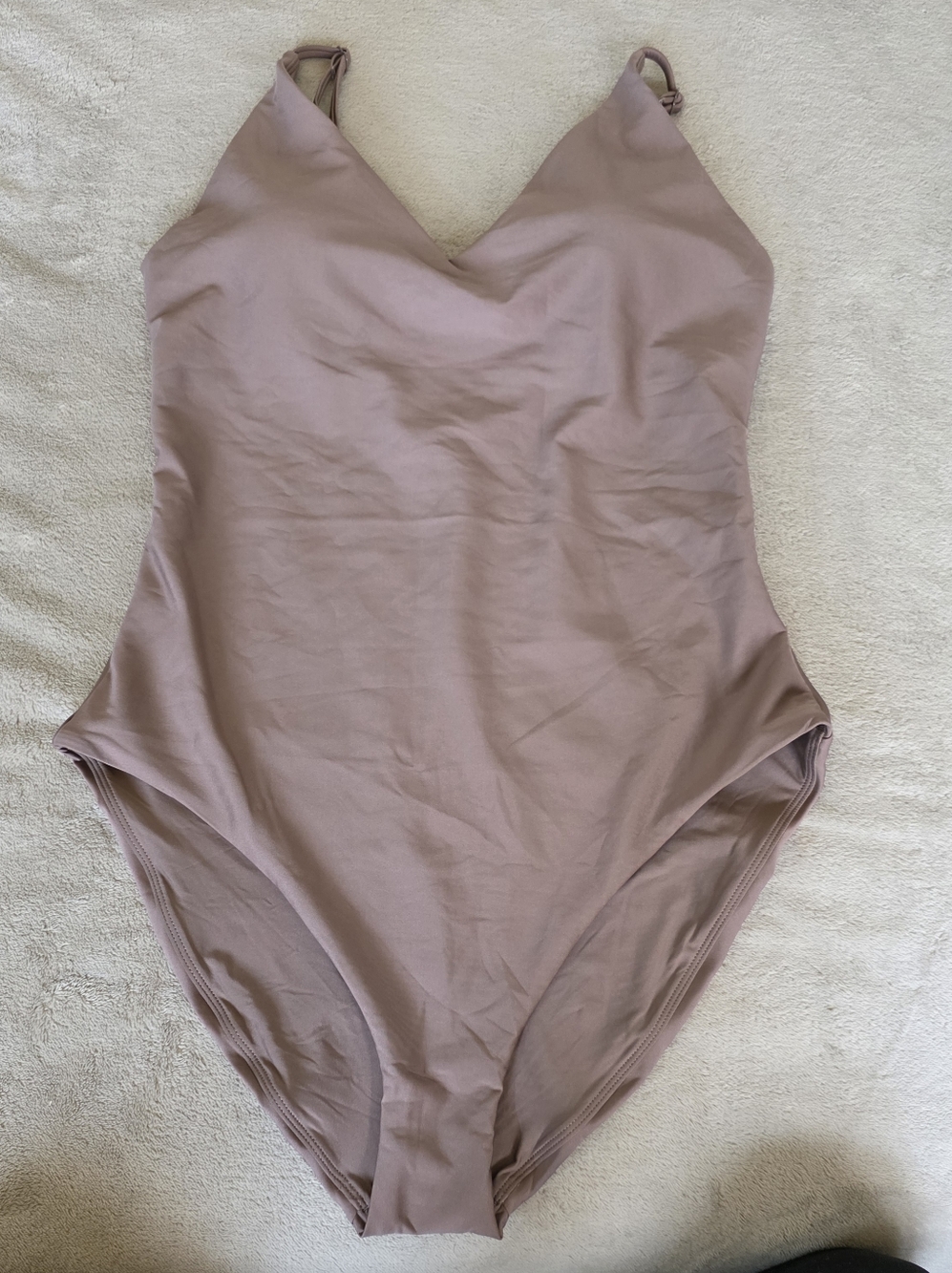 NEW J. Crew Long-torso Lana one-piece in Classic Sculpt Bronze Tan - Picture 2 of 11
